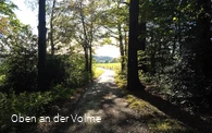 Wanderwegabschnitt VolmeSchatz Sagen auf dem Arney bei Kierspe
