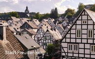 Fotoblick auf die historische Altstadt "Alter Flecken" von Freudenberg