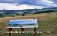 Panoramatafel des Sauerland Höhenflugs