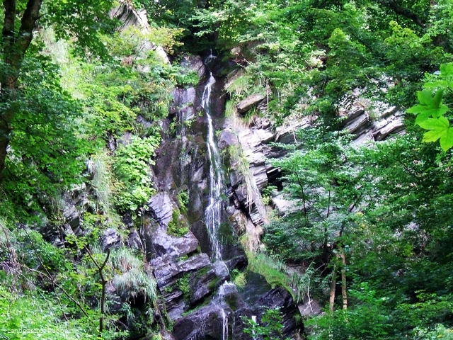 Wasserfall in Wasserfall (Plästerlegge)