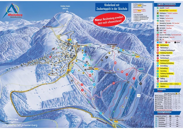Pistenplan Skikarussell Altastenberg